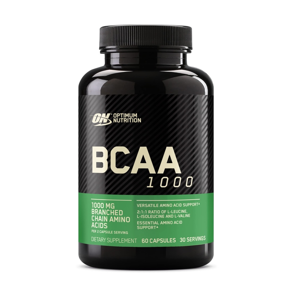 최적 영양 즉시 BCAA 캡슐, Keto 친절한 분지된 사슬 정유 아미노산, 1000mg, 60 조사