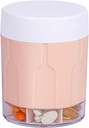 Betife Extra Large Supplement 주최자,Weekly Pill 주최자 병, 7 개의 대형 Compartments가있는 일일 Pill 분배기, 7 일 비타민 약물, 21 개의 라벨 및 청소 브러시 (핑크) 개최 주최자