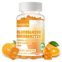 Nutravita Glucosamine Chondroitin Gummies MSM 및 Elderberry Extra Strength - 공동 지원, 성인, 남성 및 여성을위한 산화 면역 보조 면역 지원 보충교재.60 오렌지 체스