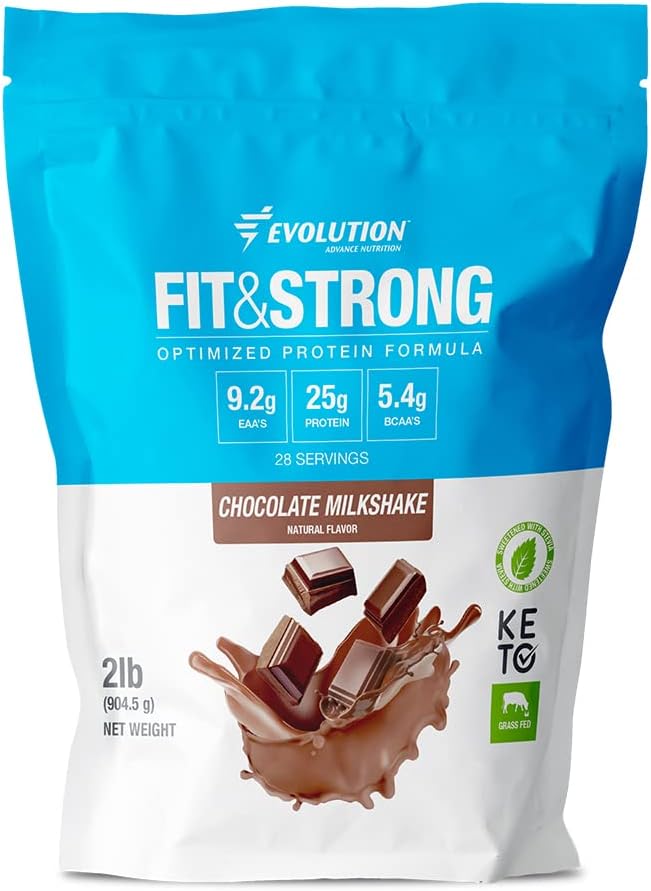 Evolution Advance Nutrition Fit & Strong - BCAA, 100 % Grass-Fed, 빠른 흡수 및 최적의 근육 회복, 천연 향 - 2 파운드 (크릴)에 대한 빠른 소화