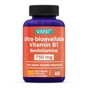 B1, 5X 시간 지방 및 수용성 Thiamine B1 보충을 가진 VANI 750MG Benfotiamine – 시험되는 제3자, 글루텐 없음 (120의 캡슐)