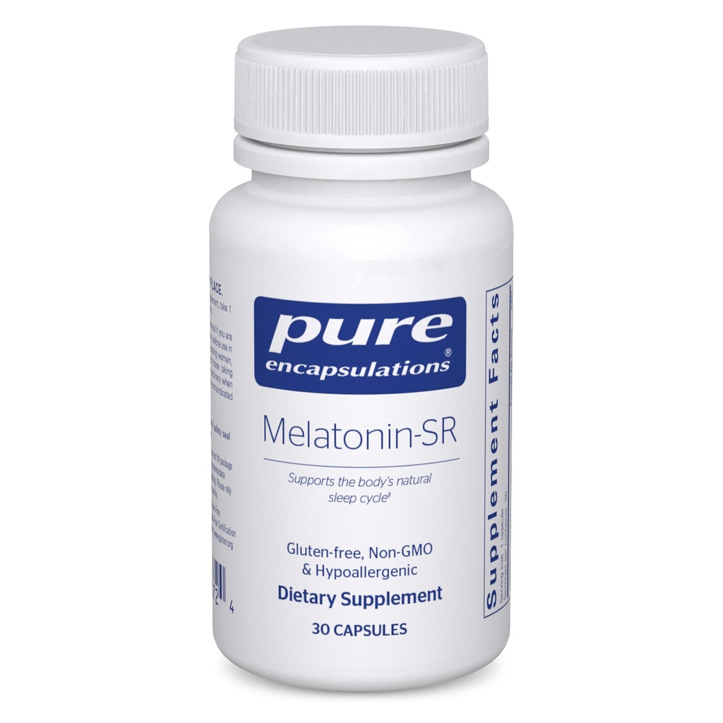 Pure Encapsulations Melatonin-SR - Extended Release Melatonin - 수면 보충 지원 - 글루텐 무료 및 채식 - 30 캡슐