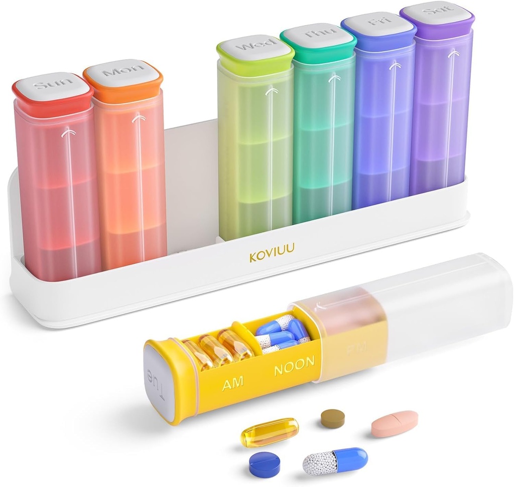 주간 Pill 주최자 1 일 (블랙) 주간 Pill 주최자 3 시간 일 (화이트)