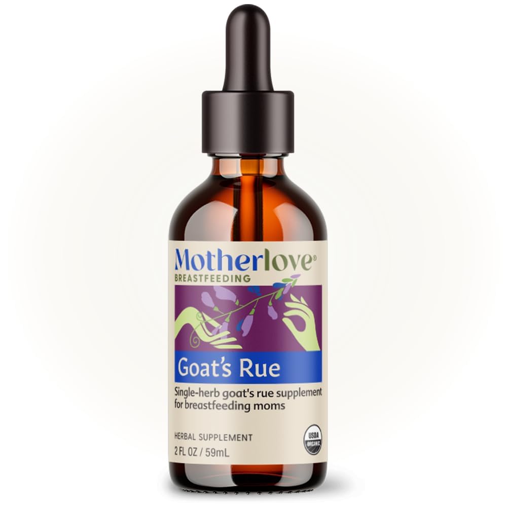 Motherlove Goat의 Rue (2 Ounce Tincture) Breast Tissue Development & Breast Milk Supply Optimization-USDA 인증 유기농, Vegan, Kosher, Soy-Free 용액 보충