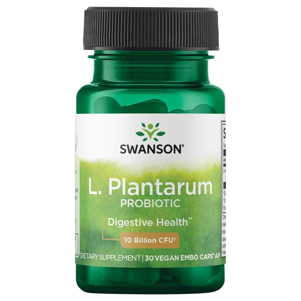 Swanson L. Plantarum - 소화기 보충 촉진 및 보렐 일반 - 자연적인 공식은 Bloating를 감소시키는 것을 돕습니다 - (30의 Veggie 캡슐)