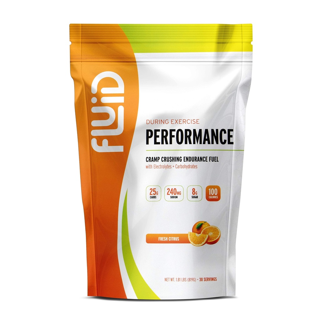 유체 성능 - 낮은 설탕 내구시간 연료 스포츠 음료 믹스 Electrolytes, 모든 천연 성분, Gluten-Free for before or during Exercise (Fresh Citrus, 30 서빙)
