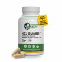 Healthy Gut HCL Guard+ | 건강한 소화 기능 향상 | 베타인 염산염, 유기 생강 뿌리, DGL 및 Pepsin | 60 인분