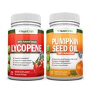 NutriONN 호박 씨앗 오일 Softgels Lycopene 캡슐 콤보 - Prostate & Urinary 건강에 대한 대상 지원