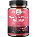 Myo-Inositol & D-Chiro Inositol 캡슐 - 사이클 및 비료 지원을위한 Choline Inositol 보충 - Myo & D-Chiro Inositol Plus Choline Bitartrate와 여성 호르몬 균형 보충