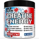 EVL Creatine Energy Powder - 30 Servings - Rocket Pop
