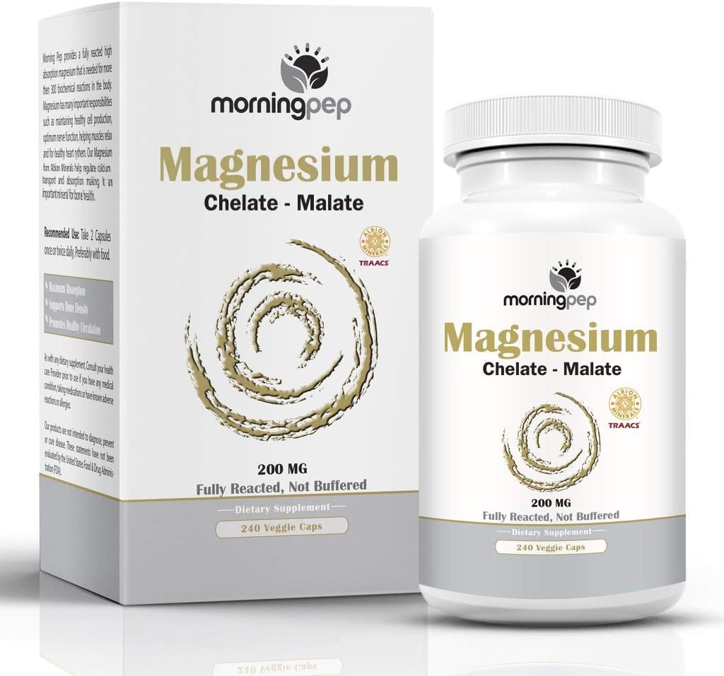 마그네슘 Bisglycinate Chelate 240 Vegi 모자 봉사 당 200mg 성분