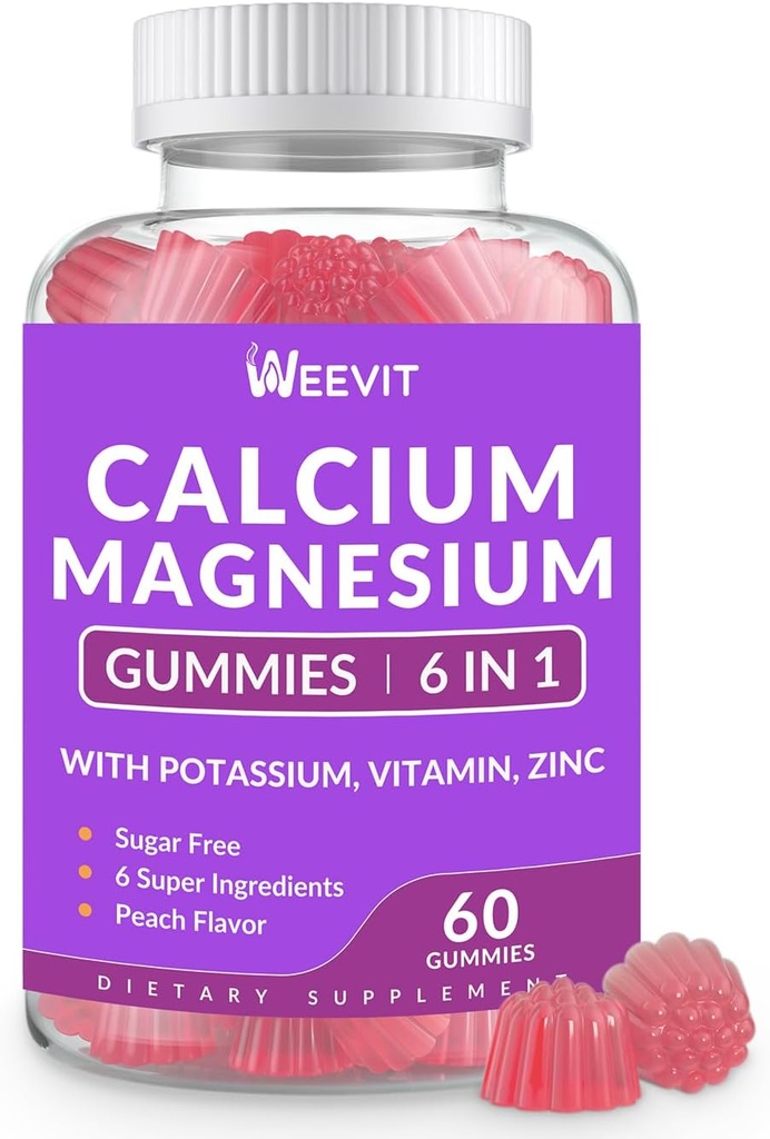 설탕 자유로운 칼슘 Gummies 보충교재 600mg의 비타민 D3 K2, 칼륨, 뼈, 이 & 근육을 위한 높은 흡수 CA Gummy를 가진 칼슘 마그네슘 아연 Gummies