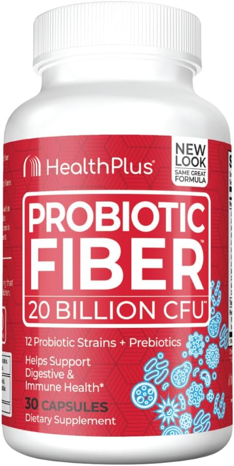 건강 플러스 Probiotic 섬유 - 규정식 보충교재, Detox, 30 캡슐, 30의 서빙