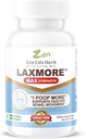 ZEN LIFE HERB LAXMORE I Poop More 최대 강도 100 % 천연 식물 기반 보충 (60 캡슐)