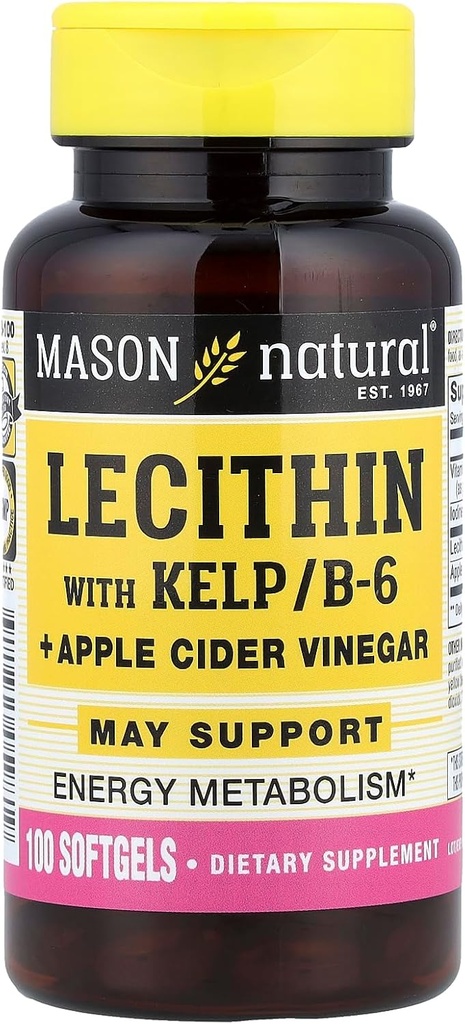 KELP, B 6 Plus Cider Vinegar와 MASON NATURAL Lecithin