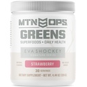 MTN OPS Eva Shockey 서명 시리즈 최고 녹색 유기 최고 음식 분말, 딸기, 30의 서빙, 딸기, 4.4 Ounce