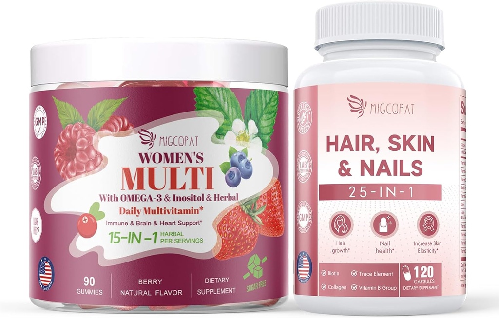 여자 Multivitamin Gummies & 머리, 피부 & 못 보충교재 뭉치, 뇌 & 심장 지원, Gut & 소화, 머리 성장, 피부 건강, 못 힘