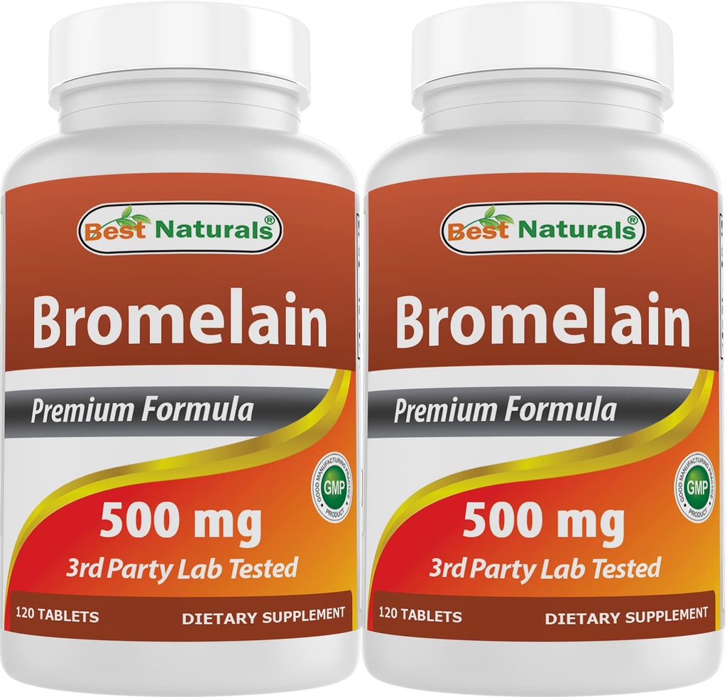 최고의 자연 Bromelain 500mg 120 정제 (120 개)