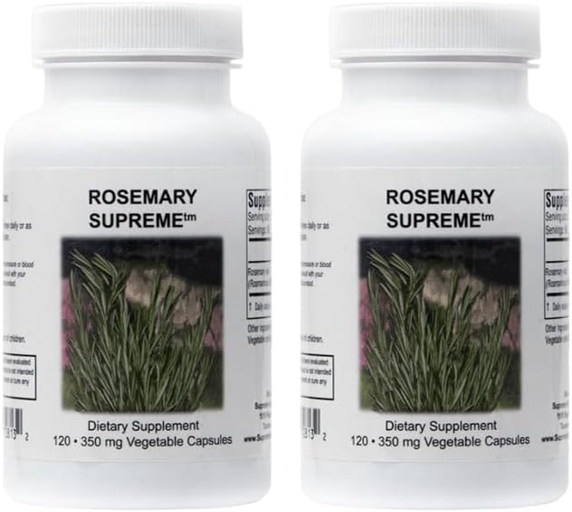 Supreme Nutrition Rosemary Supreme, 120 순수한 로즈마리 채식 캡슐 (팩 2)