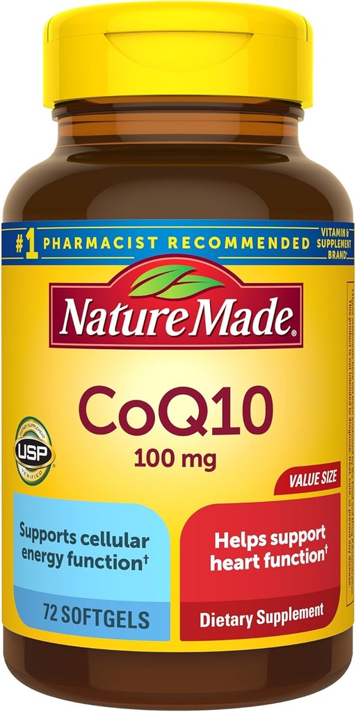 성격은 CoQ10 100mg의 심장 건강 지원을 위한 규정식 보충교재, 72 Softgels, 72 일 공급을 만들었습니다