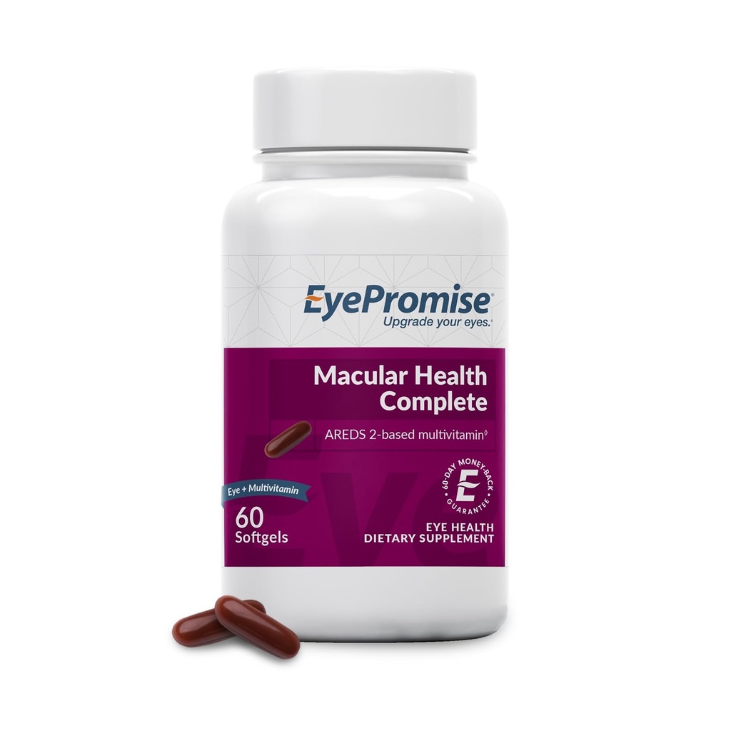 EyePromise Macular Health Complete Supplement - 60 Softgels, 30 일 공급 - 10mg Lutein & Zeaxanthin를 가진 완전한 Macular 지원