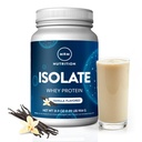 MRM Nutrition Isolate Whey Protein | 바닐라 맛 | 24g Protein | 소화 효소가있는 BCAA + 글루타민 | 호르몬 + 항생제 무료 | 29 서빙