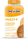 1 일 Multi+ 면역 지원 Gummies, 비타민 D, 비타민 C, 비타민 E, 비타민 A, 아연 및 더 많은 것, 거미 비타민, 120 조사를 가진 면역성 Multivitamin