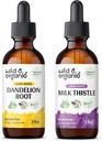 야생 & 유기 Dandelion Tincture 2 fl oz & 우유 이틀 Tincture 2 fl oz