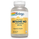 Pepsin을 가진 Solaray 높은 Potency Betaine HCL - 소화 건강을 위한 염산염 산성 보충교재 - betaine 염산염과 소화 효소 - Gut 건강 지원 - 60 일 보장, 250 VegCaps로