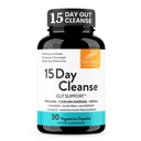 Sandhu's 15 Day Gut Cleanse Colon Detox for Women & Men| 콜론 클렌징 및 소화 건강 지원| Senna, Cascara Sagrada, Psyllium Husk & Probiotics| 30 캡슐 다이어트 보충교재, 15 일 공급