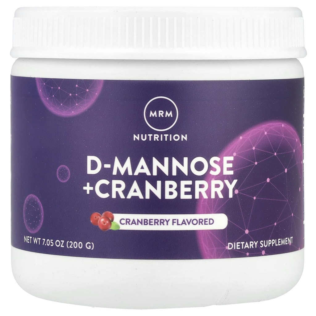 MRM Nutrition D-Mannose + Cranberry | 크랜베리 맛 | 우린 트랙 + 블레이더 건강 | 저수지 | 글루텐 프리 + 비건 | 40 인분