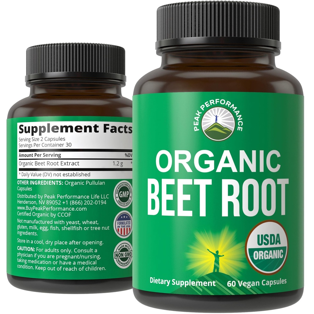 USDA 유기 사탕 뿌리 채식 캡슐. Beets 주스 분말 최고 음식 알약 1200 mg. Nitric 산화물 에너지 부스트 Beetroot 추출물 캡슐. Polyphenol 지원 여성과 남자를 위한 보충교재