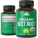 USDA 유기 사탕 뿌리 채식 캡슐. Beets 주스 분말 최고 음식 알약 1200 mg. Nitric 산화물 에너지 부스트 Beetroot 추출물 캡슐. Polyphenol 지원 여성과 남자를 위한 보충교재