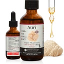 Auri Lion의 Mane Liquid Elixir - 기능 버섯과 메모리 및 초점을위한 두뇌 보조 식품 - Lions Mane Supplement - Full Spectrum Lion's Mane Extract - GMO, Vegan Mushroom Tincture 없음