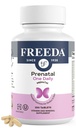FREEDA Prenatal Vitamin - Kosher Prenatals - 철, Prenatal Folic Acid, Choline, Vitamin D - 임신 및 모유 수유를위한 일일 예비 Natal Multivitamin 지원 (250)