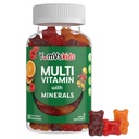 YumVs Kids Multivitamin Gummies - 과일 맛있은 Chewable 아이들의 Multivitamin - 12의 무기물 & 비타민 A C D3 E B6 B12 - Kosher Halal 글루텐 무료 (60 조사)
