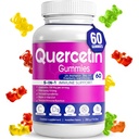 BioVitalica의 Quercetin Gummies - Bromelain 비타민 C 및 아연 및 Elderberry + 비타민 D3-5 1 면역 지원 - 아연 Quercetin 750 mg 어린이와 성인 (1)