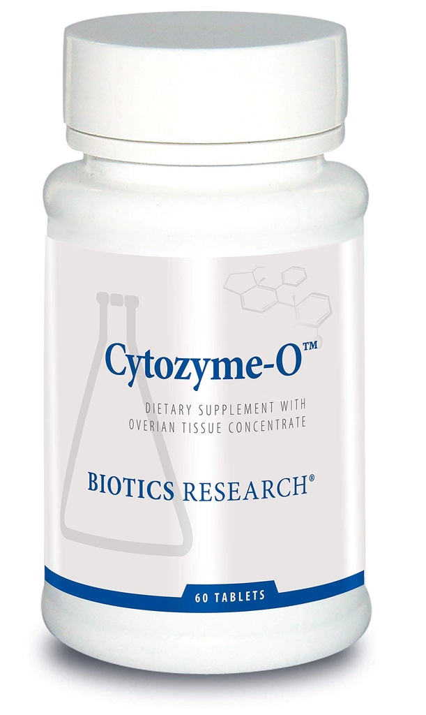 Biotics 연구 Cytozyme O Raw Bovine Ovarian Tissue, 지원 여성 건강, SOD, Catalase, 유력한 산화 활동, 60 정제