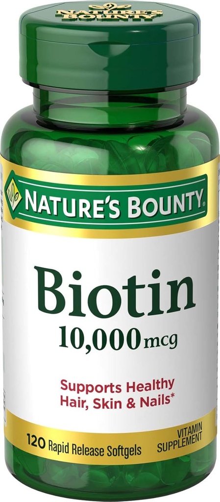 자연의 현상 Biotin 10,000 mcg, 급속한 방출 Softgels 120 ea (10의 포장)