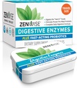 Zenwise Health Digestive Enzymes and Bromelain for Gut Health - 여성 및 남성을위한 Probiotics와 Probiotics를 가진 Probiotic 멀티 효소 Digestion -15 CT
