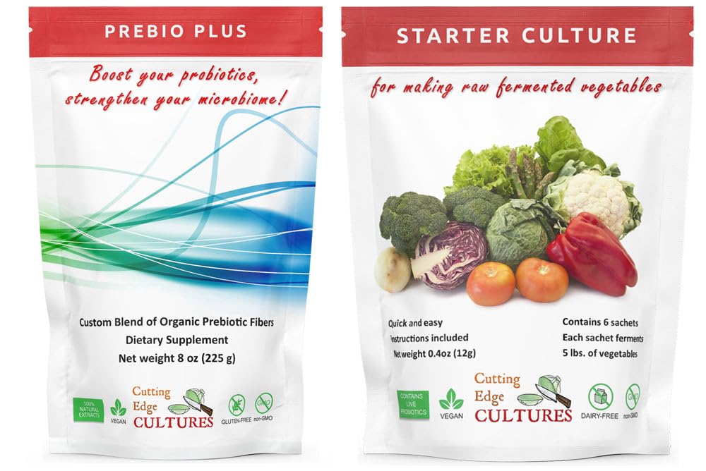 절단 가장자리 문화 Prebio Plus Prebiotic 섬유 분말 유기 Prebiotic 섬유 Dietary 보충교재 8개 oz의 제일 주문 혼합