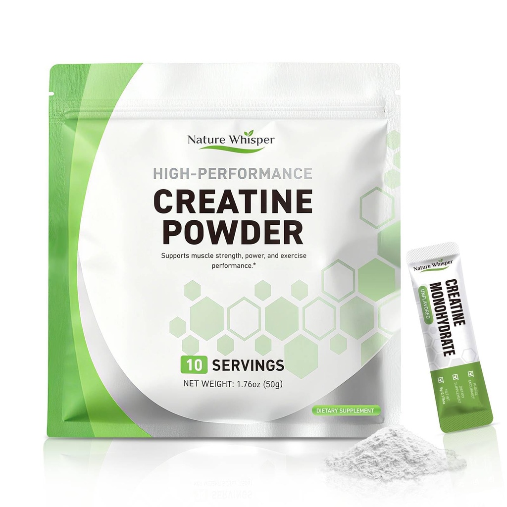 Creatine Monohydrate Powder Travel Packs, On-The-Go Creatine