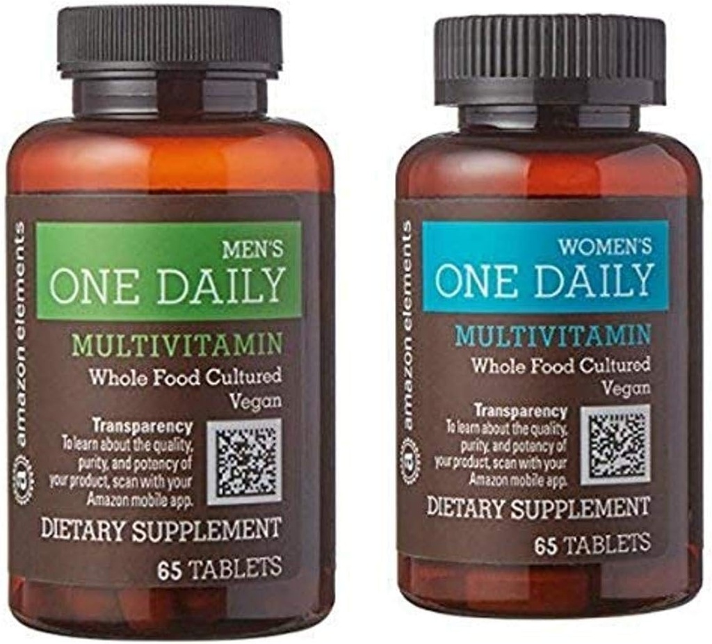 성분 남자와 여자의 1개의 매일 Multivitamins, Vegan, 65의 정제, 2 달 공급