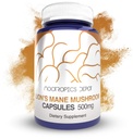 Nootropics Depot Lions Mane 버섯 캡슐 | 500mg | 60 Count | Hericium erinaceus | 전체 과일 바디 버섯 추출물 | 뇌 건강 보충교재 | Neuroprotective + Boost Mood