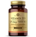 Solgar 비타민 D3 (Cholecalciferol) 125 MCG (5000 IU), 100 Softgels - 건강한 Bones & Teeth 유지 - 면역 체계 지원 - 비 GMO, 글루텐 자유로운, 낙농장 자유로운 - 100개의 서빙
