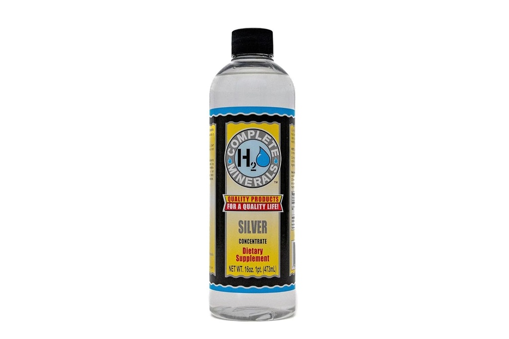 H2O 광물 슈퍼 실버 100 ppm 농도 Angstrom Bioavailable Ionic Silver Water - 유력한 강도 16 fl. oz.