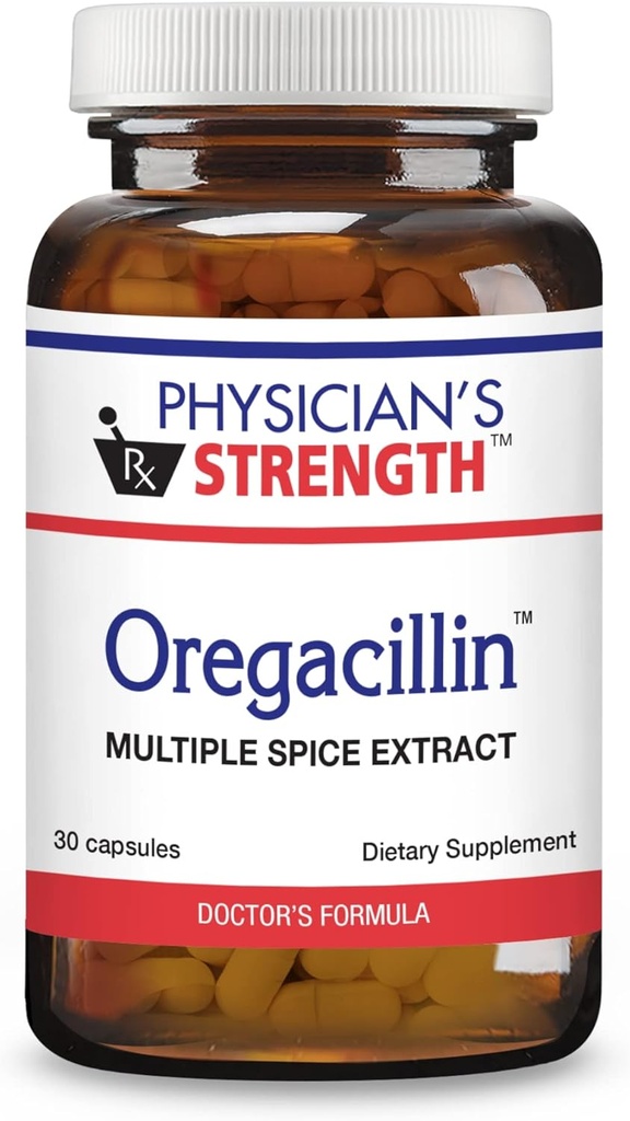Physician의 힘 Oregacillin - 30의 캡슐 - 다수 향신료 추출물 - 호흡 건강 지원 - 30의 서빙