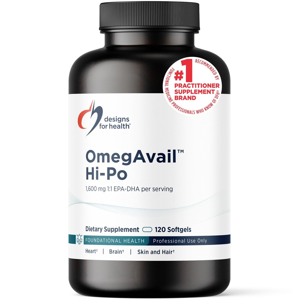 건강 OmegAvail Hi-Po - TG (Triglyceride) Omega-3 물고기 기름 보충교재, 레몬 + 비타민 E를 가진 서빙 당 1600mg EPA/DHA를 위한 디자인은 물고기 맛 (120 Softgels)를 Minimize
