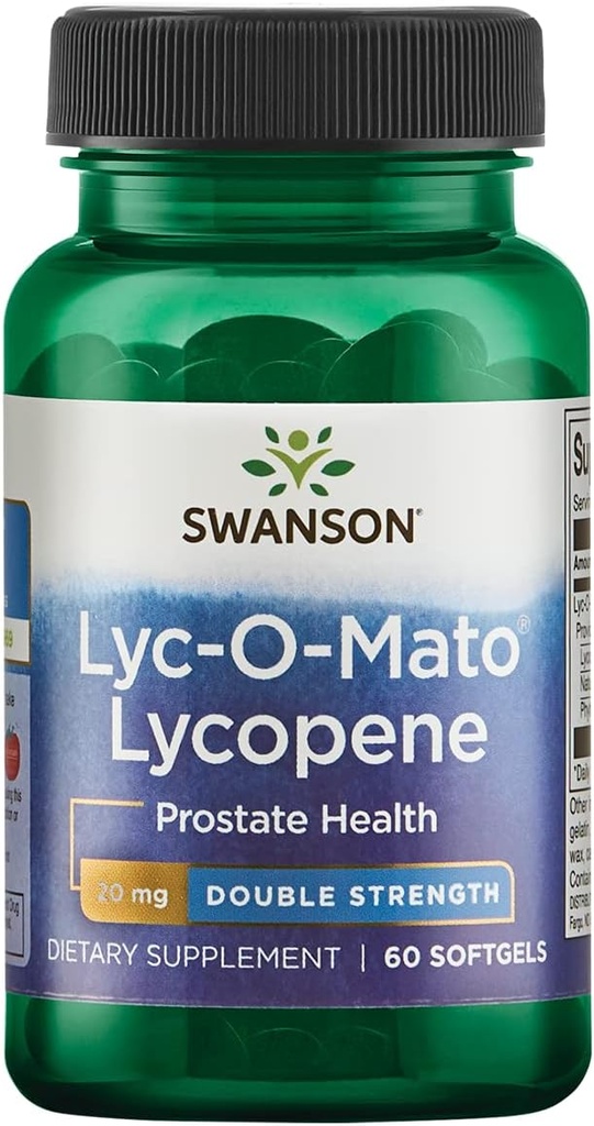 Swanson Double-Strength LYC-O-Mato Lycopene 20 밀리그램 60 Sgels