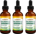 Lovita Chlorophyll 액체 하락, 높은 힘 120 mg/mL, 병, 자연적인 에너지 승압기 & 면역 지원, 내부 탈취제, 피부 건강, Vegan & 비 GMO, 민트 풍미, 180의 서빙 당 7,200 mg